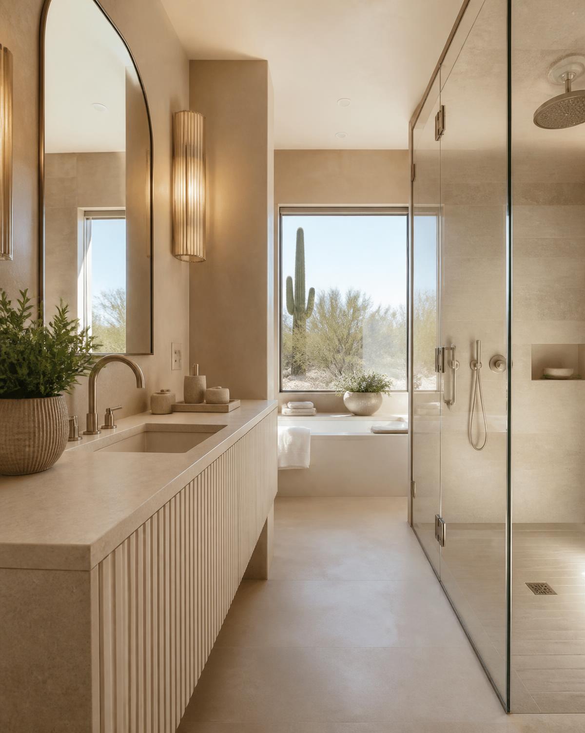 Immaculately maintained bathroom in an Arizona luxury home