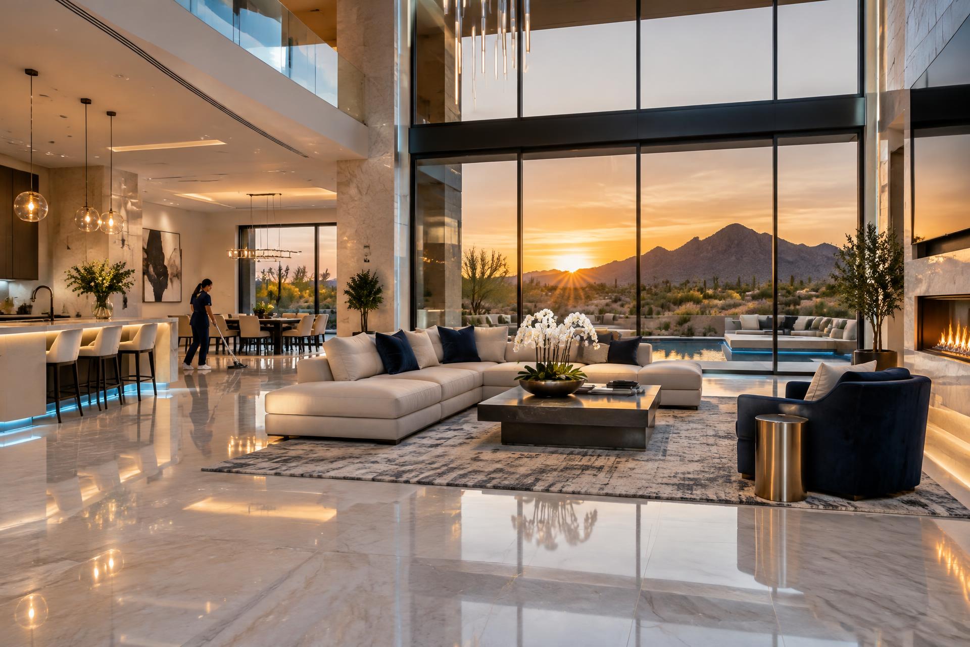 Elegant, immaculately maintained Arizona residence interior